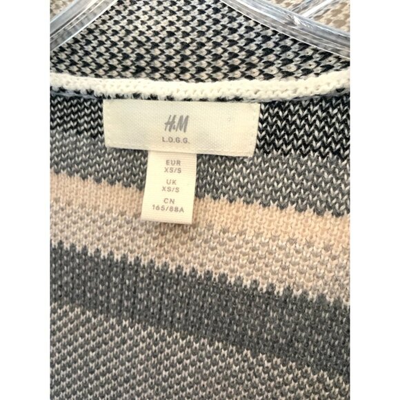 H&M long wrap cardigan with belt XS oversized AS NEW - Picture 5 of 6